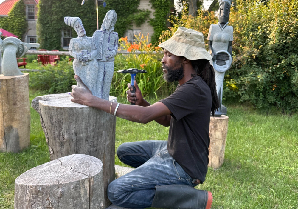 Famous African Artist now in Kingston at Gunguo Sculpture Farm